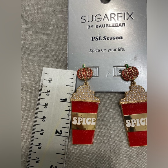 SUGARFIX by BaubleBar, 2 Pairs Drop Earrings, Spice and love you a Latke - Picture 7 of 8